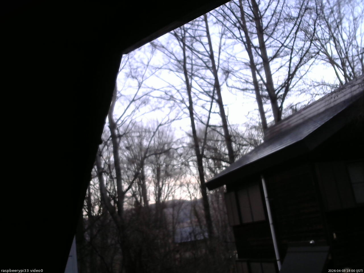 長野県菅平高原 ゆたか山荘 北側 2026/04/03 18:00