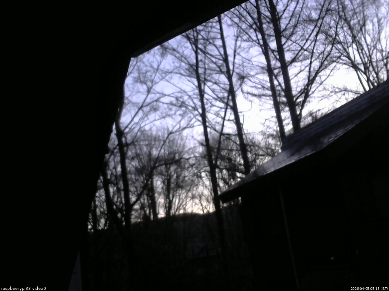 長野県菅平高原 ゆたか山荘 北側 2026/04/05 05:15