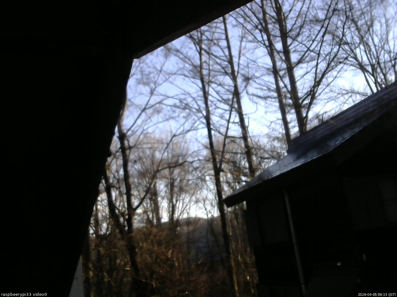 長野県菅平高原 ゆたか山荘 北側 2026/04/05 06:15