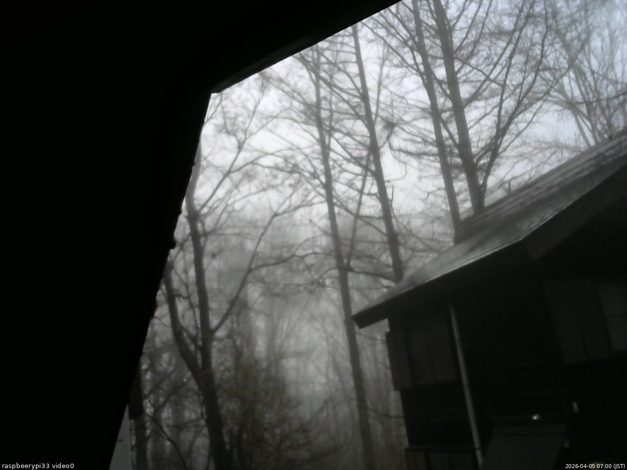 長野県菅平高原 ゆたか山荘 北側 2026/04/05 07:00