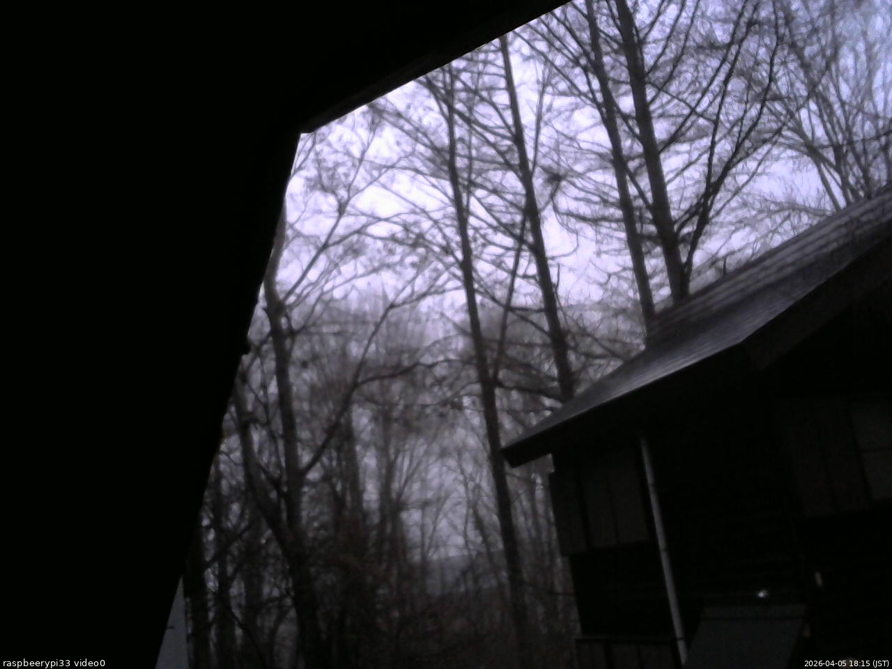 長野県菅平高原 ゆたか山荘 北側 2026/04/05 18:15