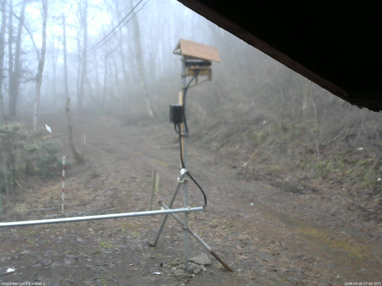 長野県菅平高原 ゆたか山荘 南側 2026/04/05 07:00
