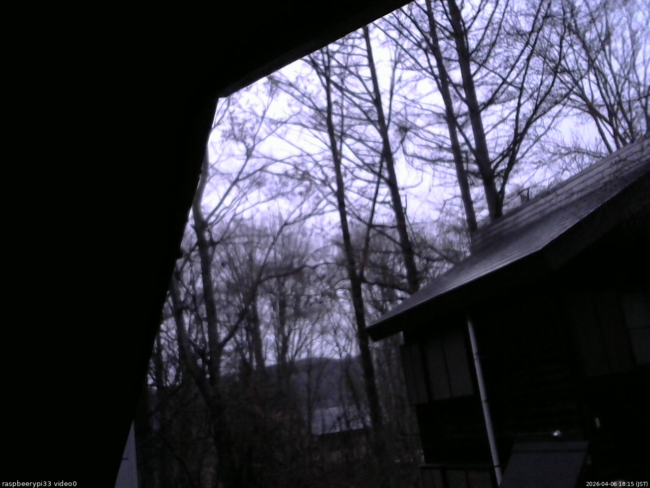 長野県菅平高原 ゆたか山荘 北側 2026/04/06 18:15