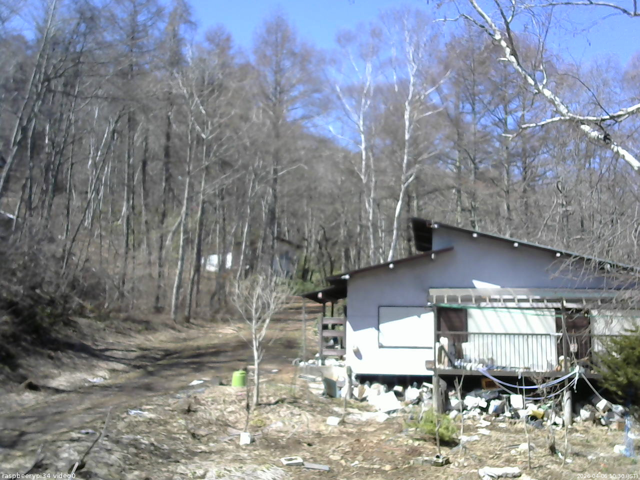 長野県菅平高原 ゆたか山荘 西側(坂上) 2026/04/06 10:30