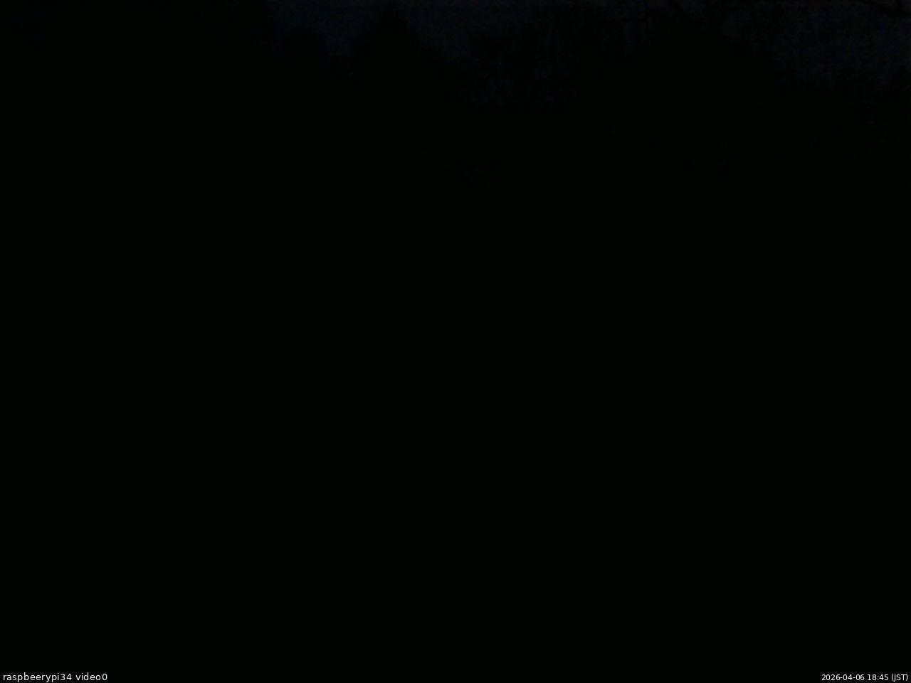 長野県菅平高原 ゆたか山荘 西側(坂上) 2026/04/06 18:45