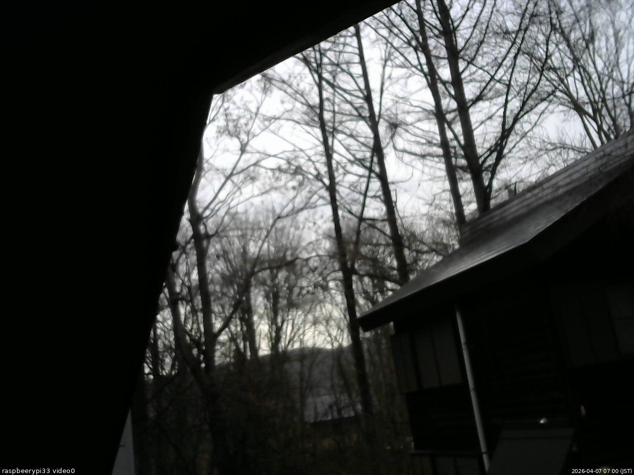 長野県菅平高原 ゆたか山荘 北側 2026/04/07 07:00