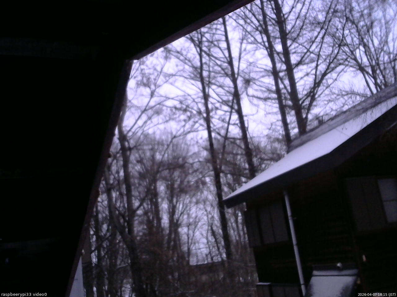 長野県菅平高原 ゆたか山荘 北側 2026/04/07 18:15