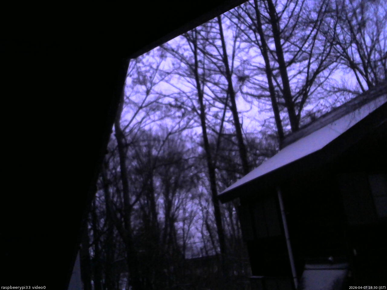 長野県菅平高原 ゆたか山荘 北側 2026/04/07 18:30