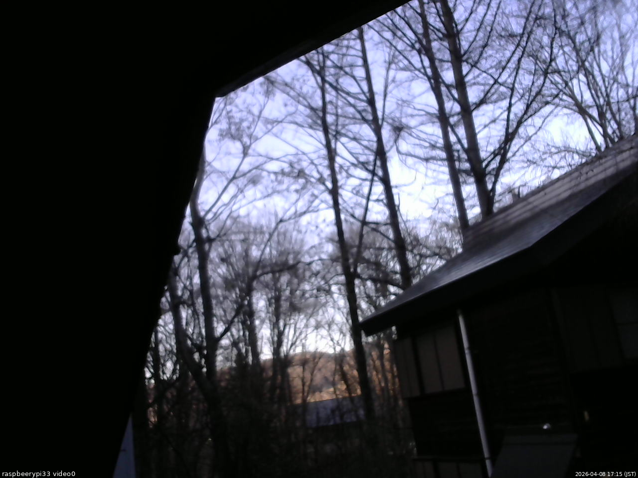 長野県菅平高原 ゆたか山荘 北側 2026/04/08 17:15