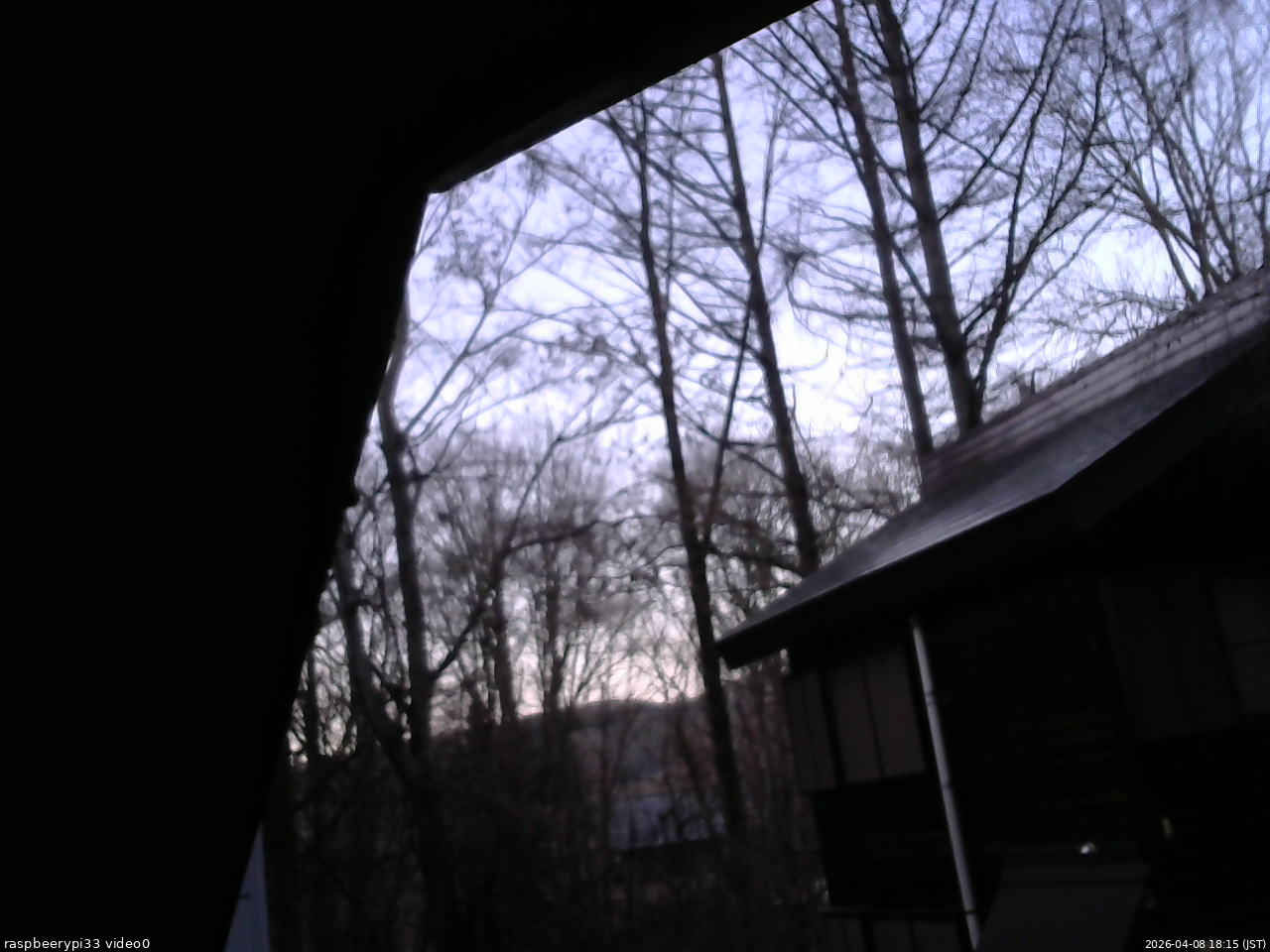 長野県菅平高原 ゆたか山荘 北側 2026/04/08 18:15