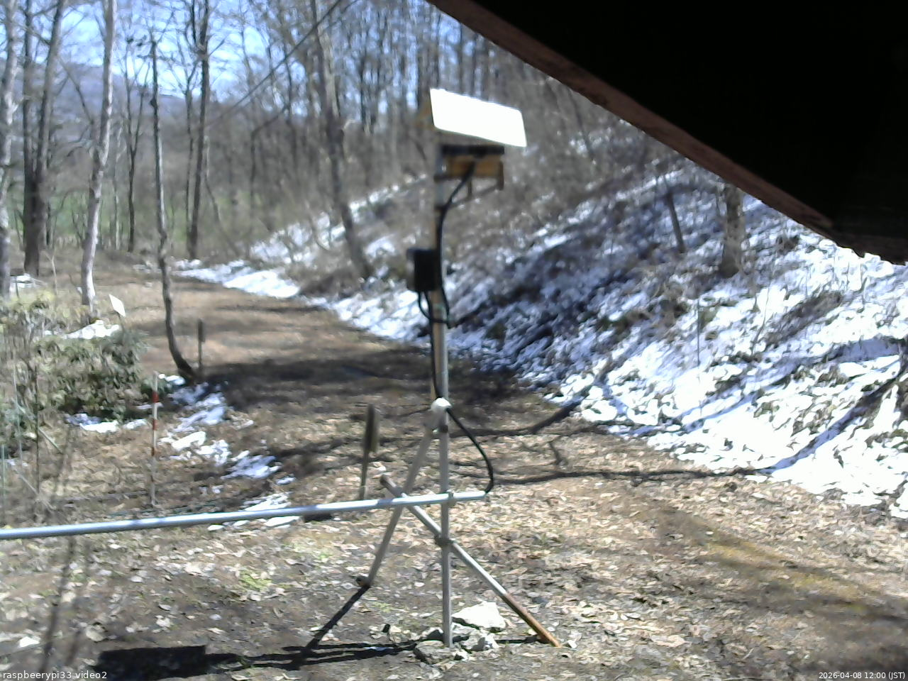 長野県菅平高原 ゆたか山荘 南側 2026/04/08 12:00