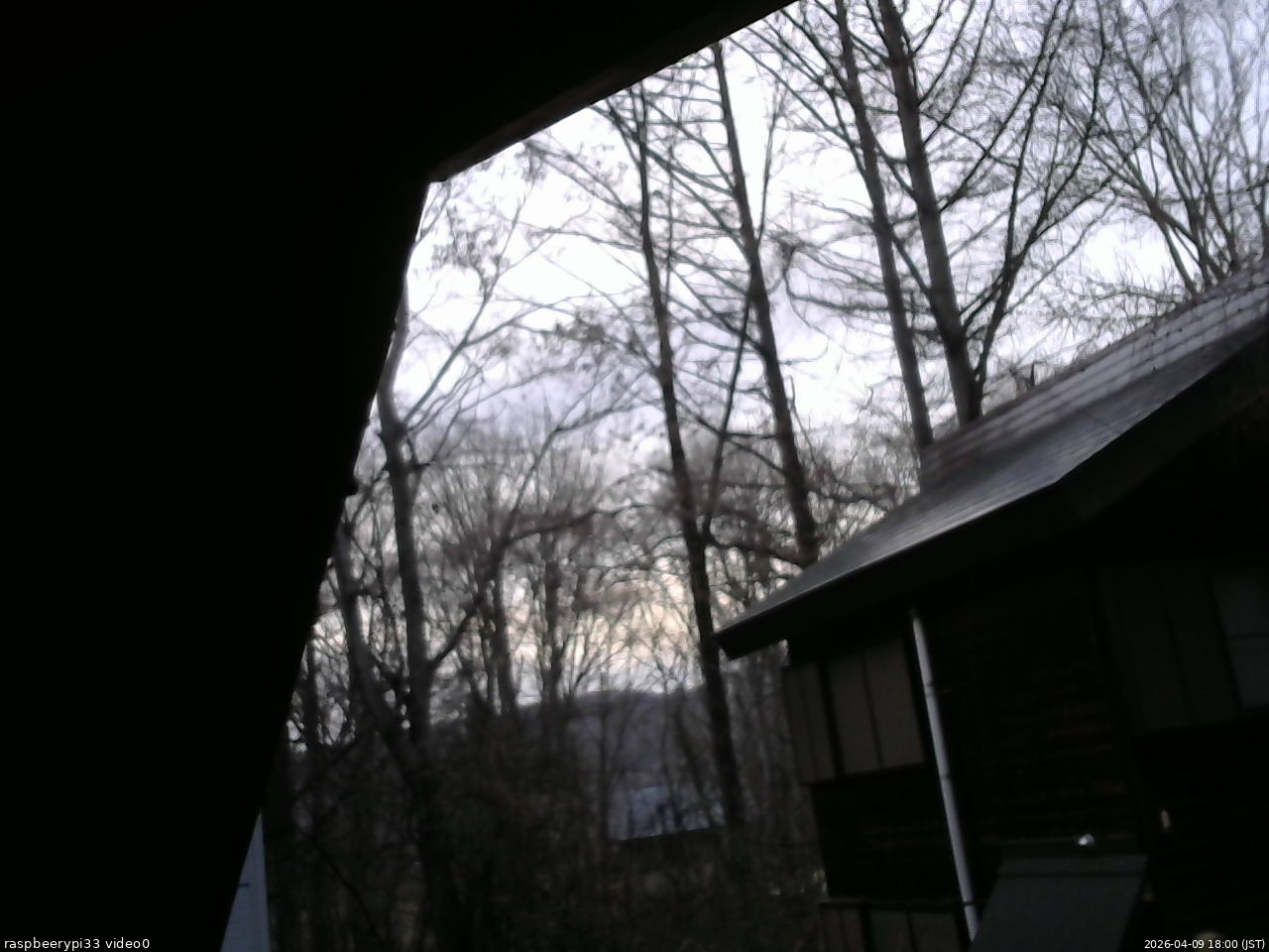 長野県菅平高原 ゆたか山荘 北側 2026/04/09 18:00