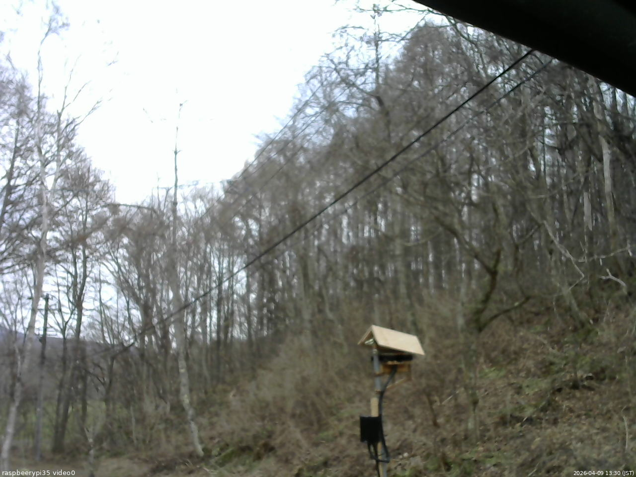 長野県菅平高原 ゆたか山荘 温度計 2026/04/09 13:30