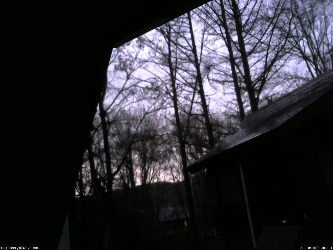 長野県菅平高原 ゆたか山荘 北側 2026/04/10 18:30