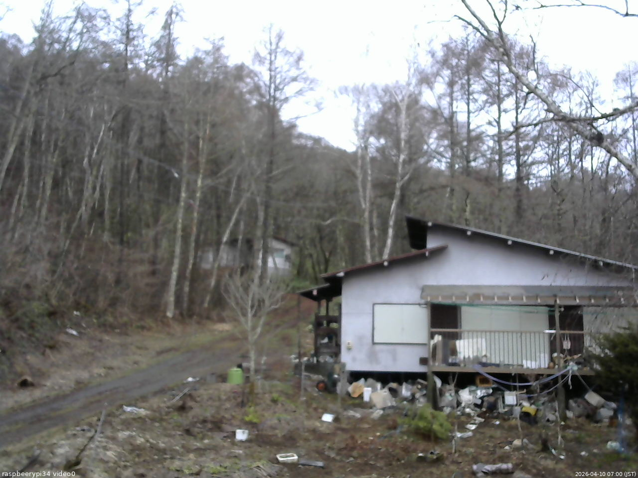 長野県菅平高原 ゆたか山荘 西側(坂上) 2026/04/10 07:00