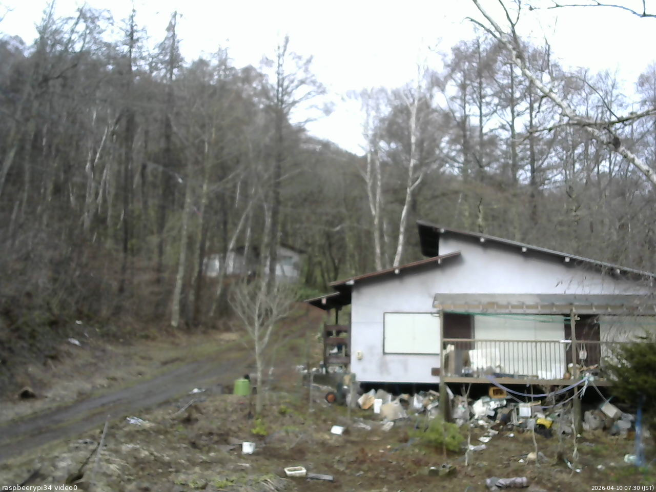 長野県菅平高原 ゆたか山荘 西側(坂上) 2026/04/10 07:30