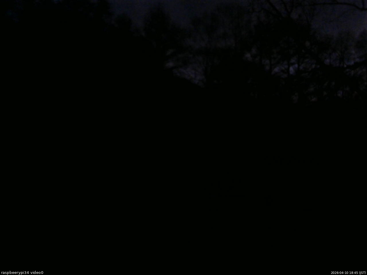 長野県菅平高原 ゆたか山荘 西側(坂上) 2026/04/10 18:45