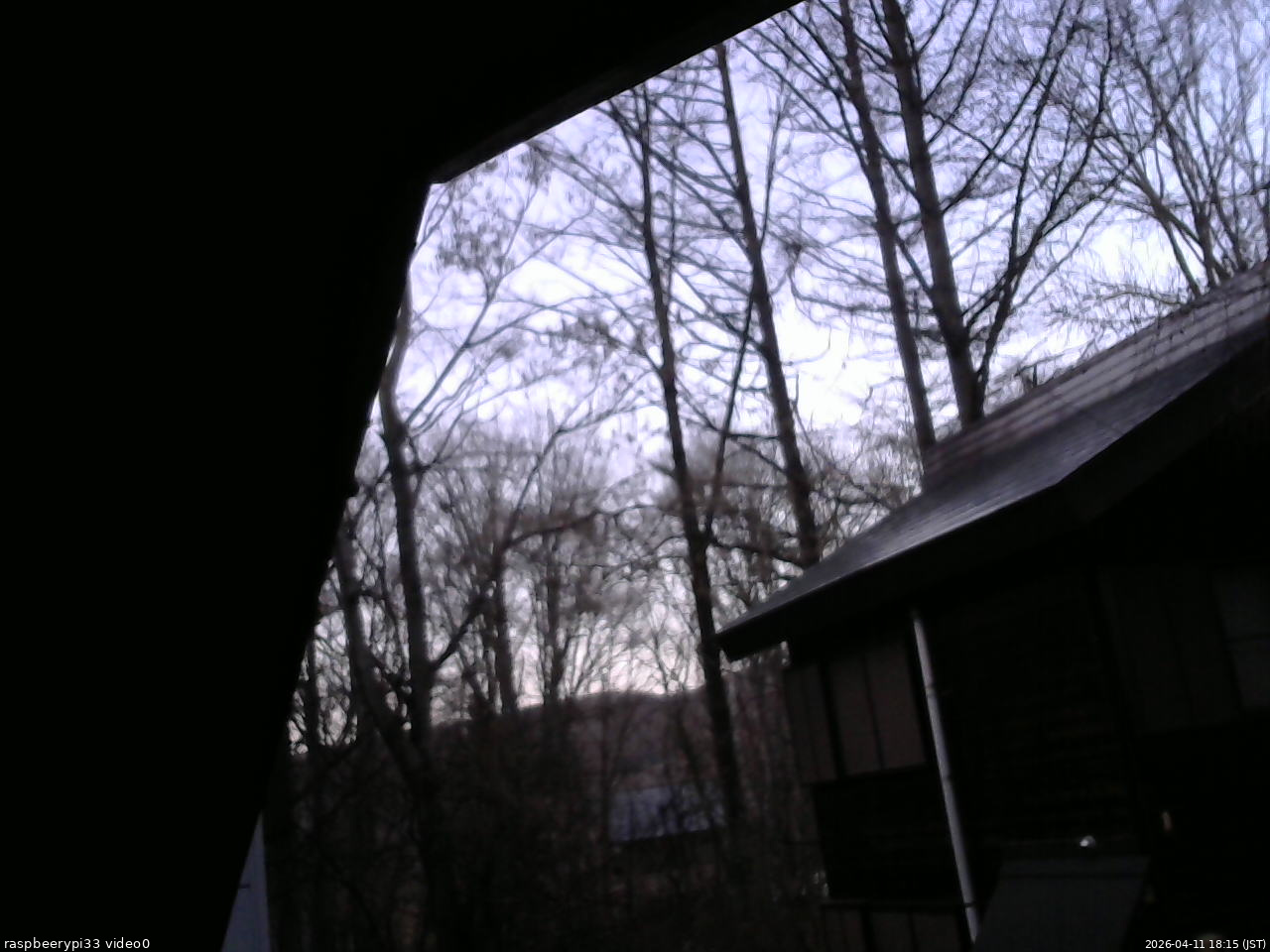 長野県菅平高原 ゆたか山荘 北側 2026/04/11 18:15