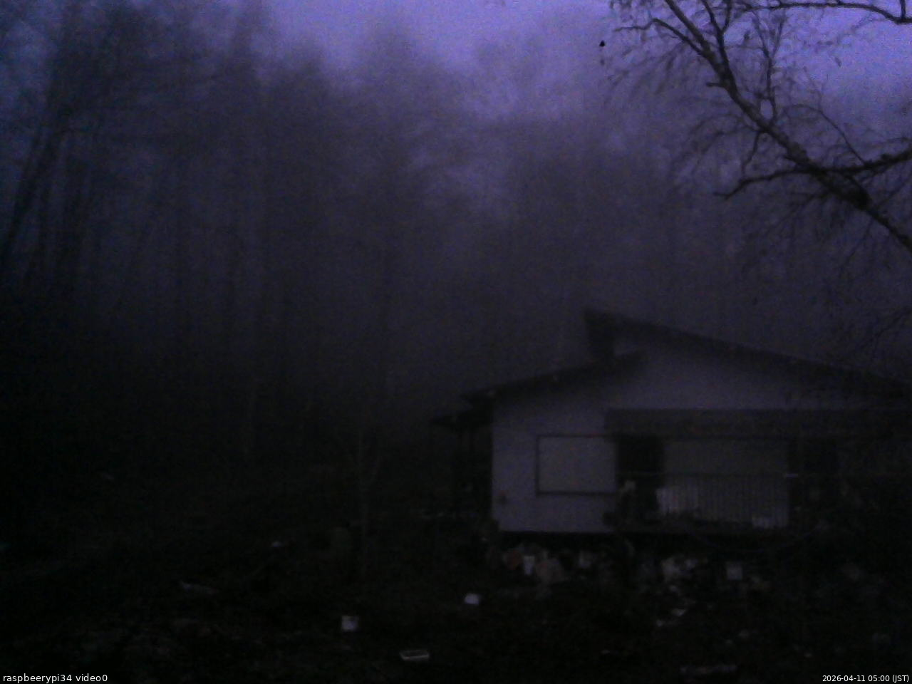 長野県菅平高原 ゆたか山荘 西側(坂上) 2026/04/11 05:00