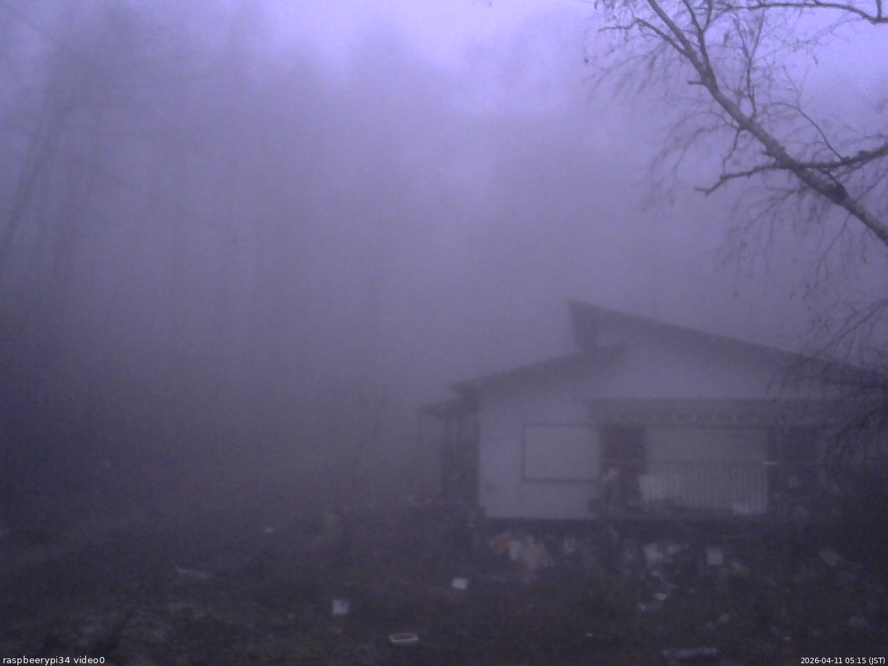 長野県菅平高原 ゆたか山荘 西側(坂上) 2026/04/11 05:15