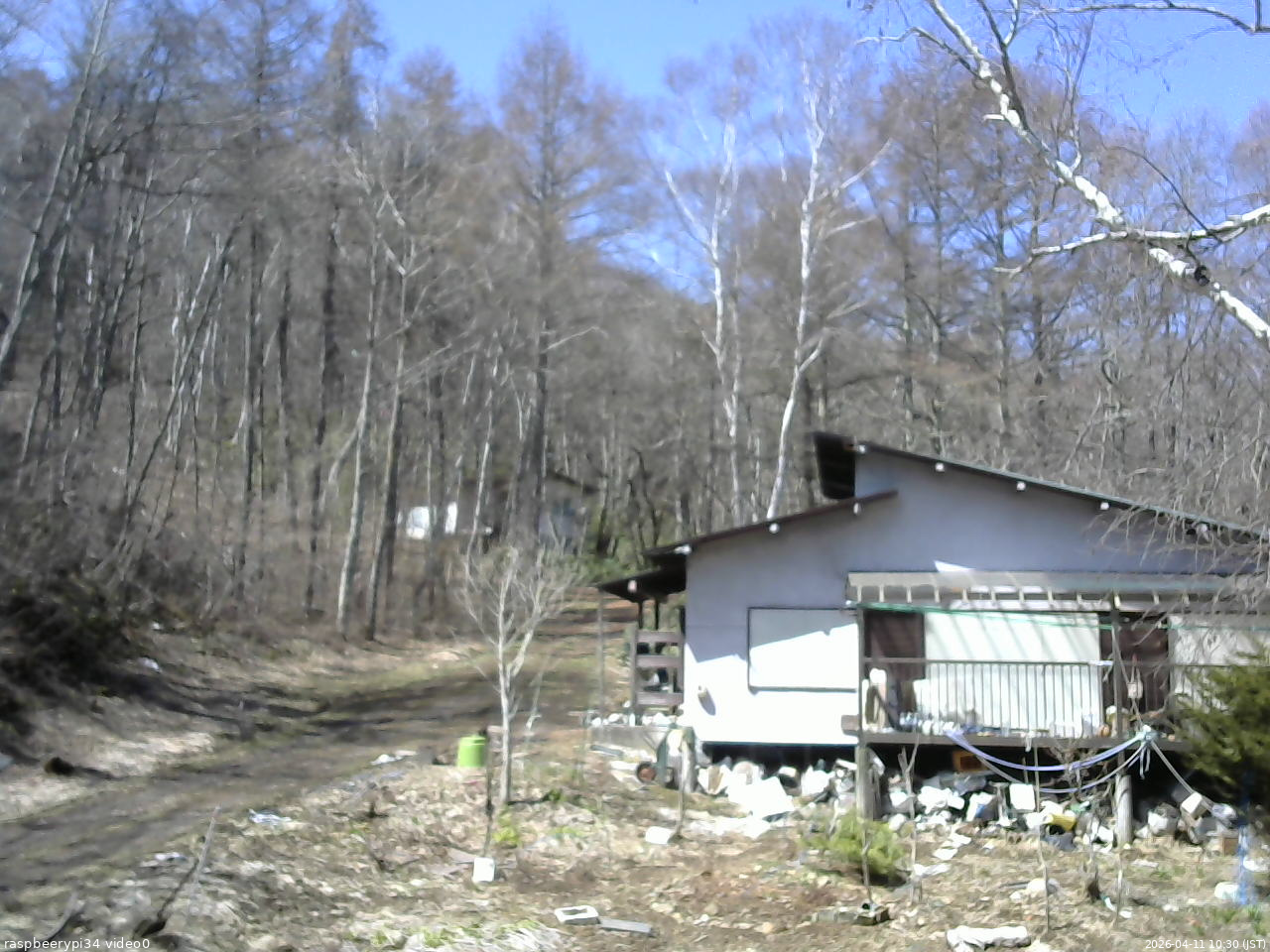 長野県菅平高原 ゆたか山荘 西側(坂上) 2026/04/11 10:30