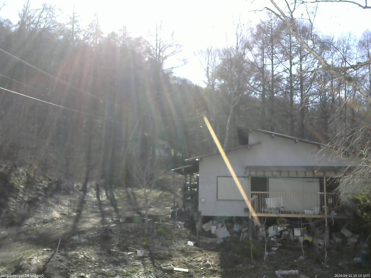 長野県菅平高原 ゆたか山荘 西側(坂上) 2026/04/11 15:15