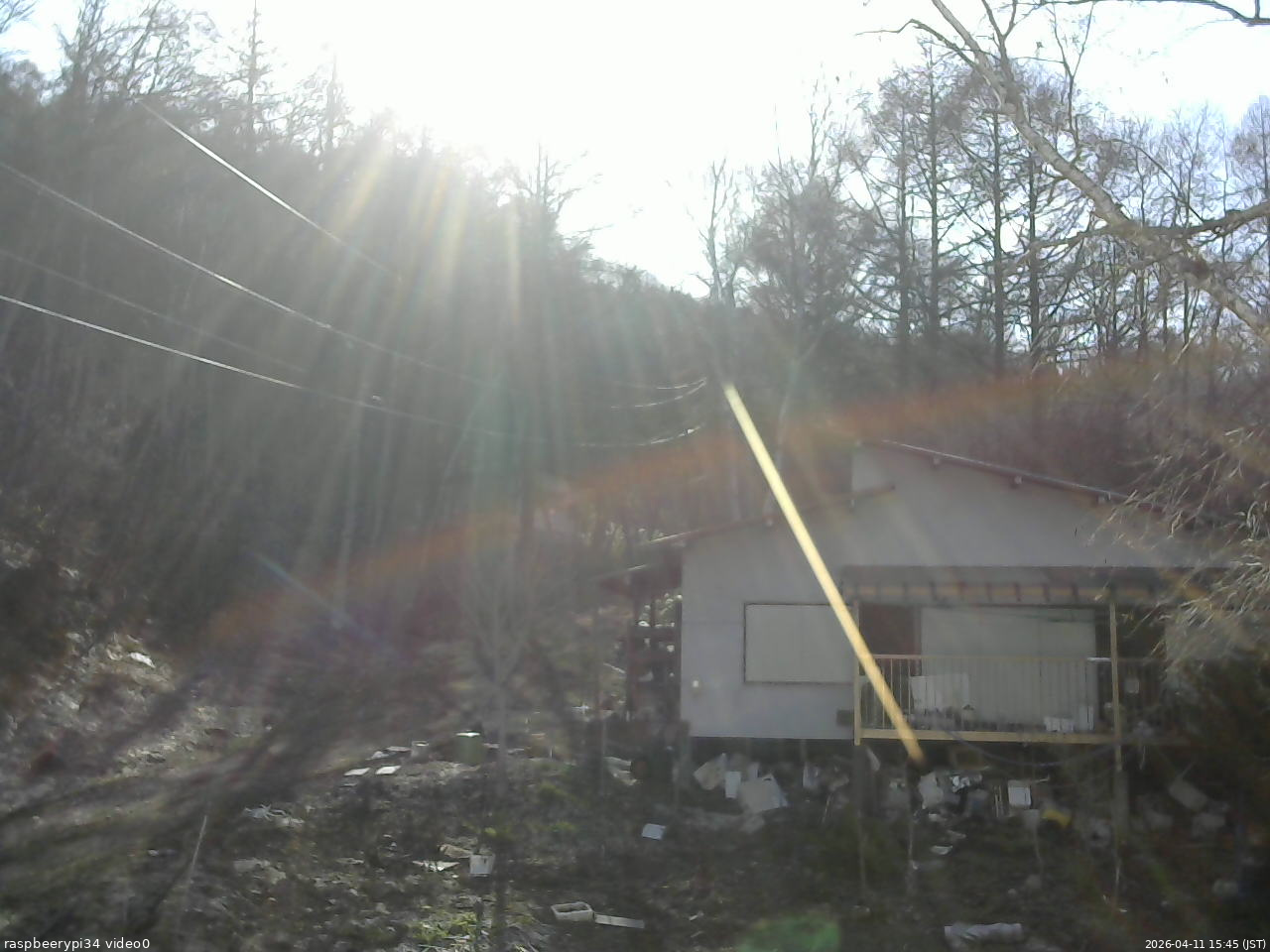 長野県菅平高原 ゆたか山荘 西側(坂上) 2026/04/11 15:45