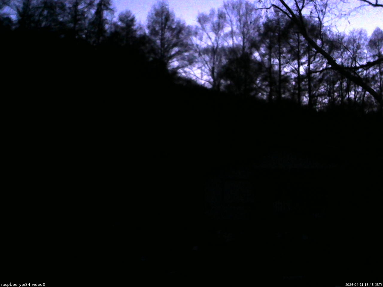 長野県菅平高原 ゆたか山荘 西側(坂上) 2026/04/11 18:45