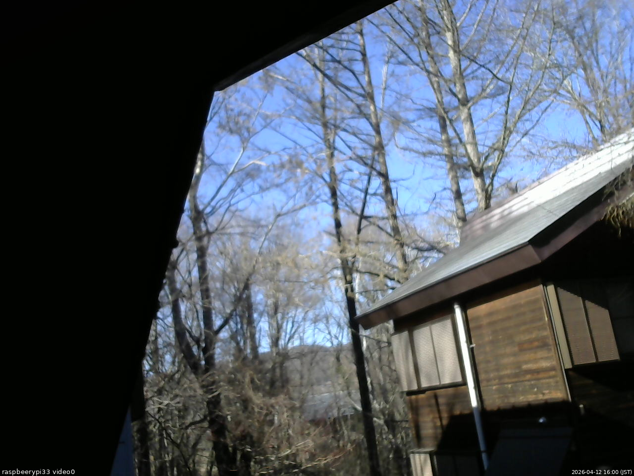 長野県菅平高原 ゆたか山荘 北側 2026/04/12 16:00