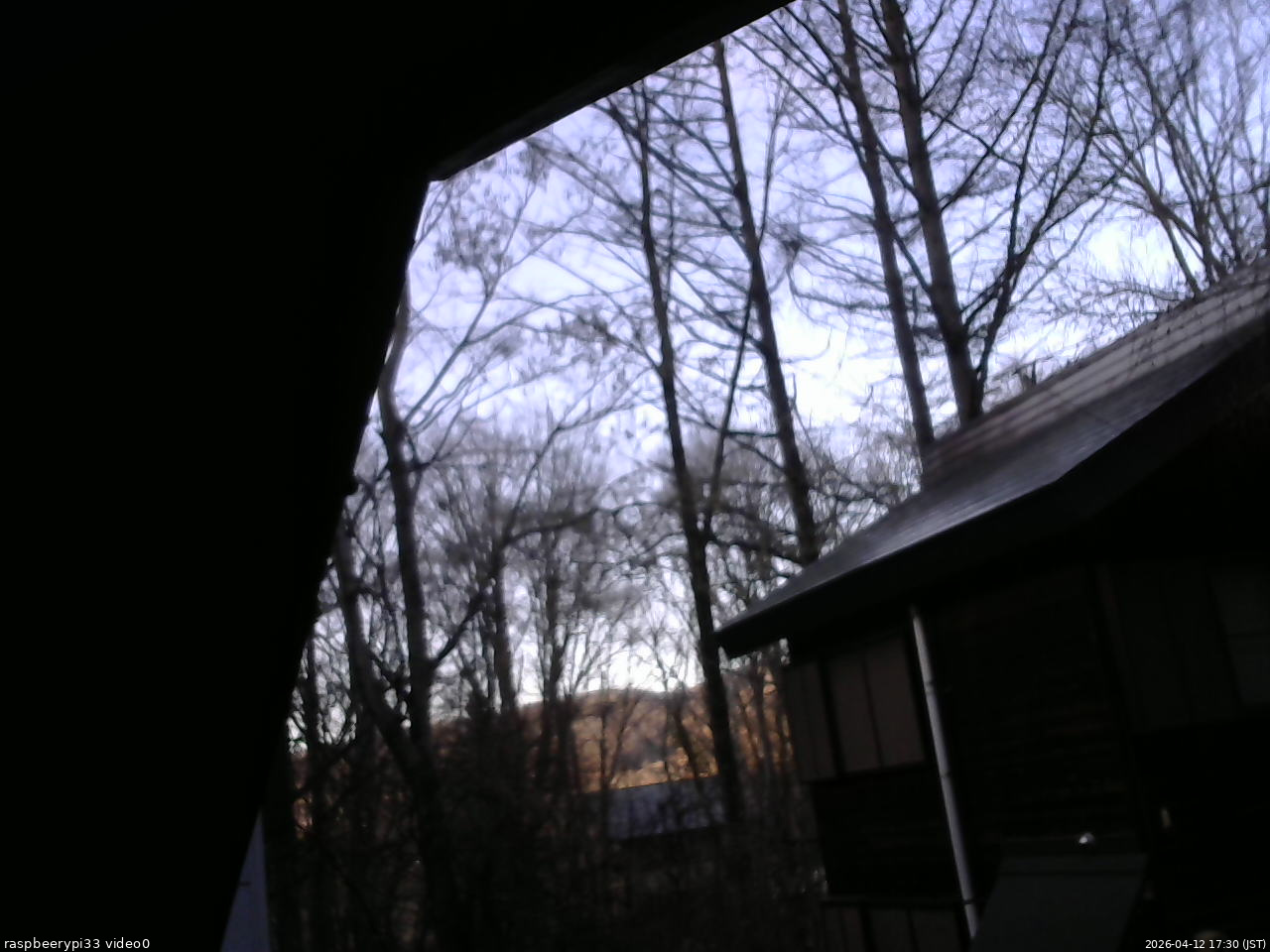 長野県菅平高原 ゆたか山荘 北側 2026/04/12 17:30