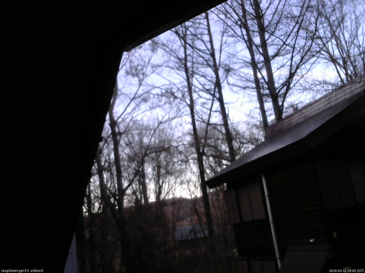 長野県菅平高原 ゆたか山荘 北側 2026/04/12 18:00