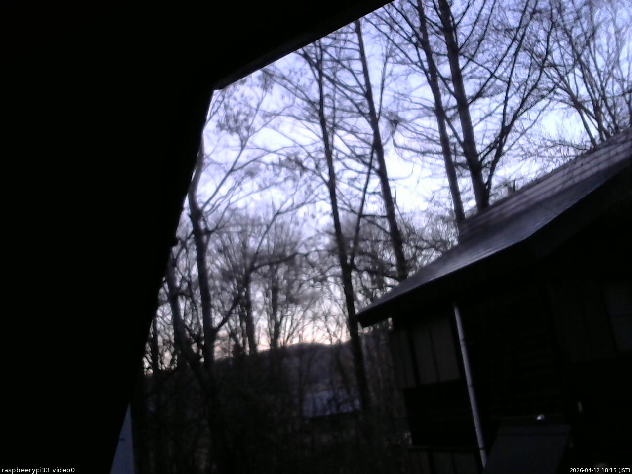 長野県菅平高原 ゆたか山荘 北側 2026/04/12 18:15