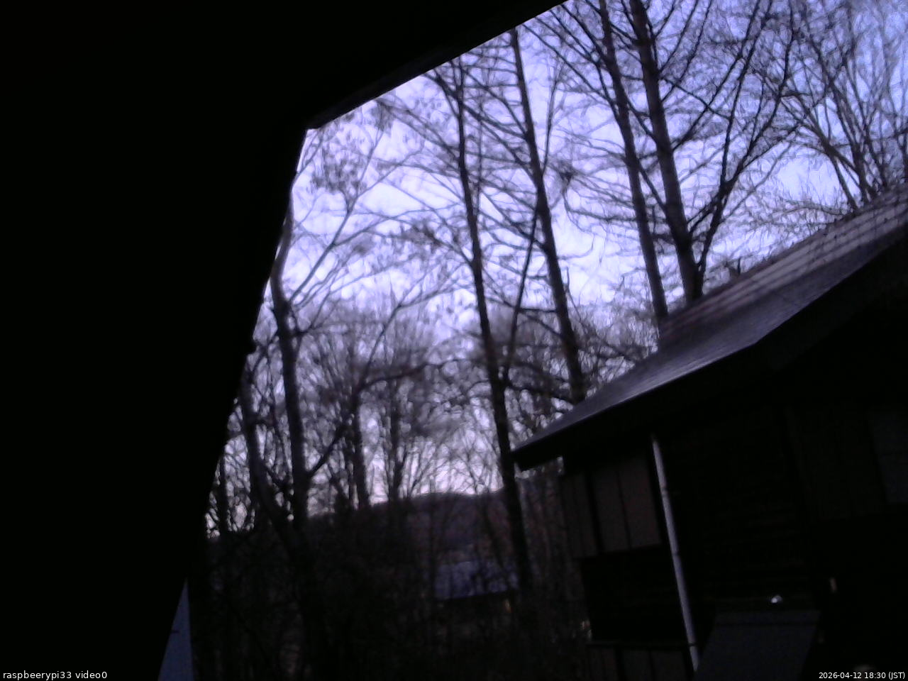 長野県菅平高原 ゆたか山荘 北側 2026/04/12 18:30