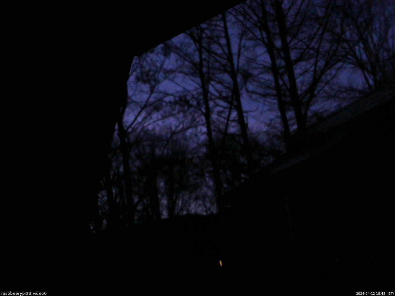 長野県菅平高原 ゆたか山荘 北側 2026/04/12 18:45