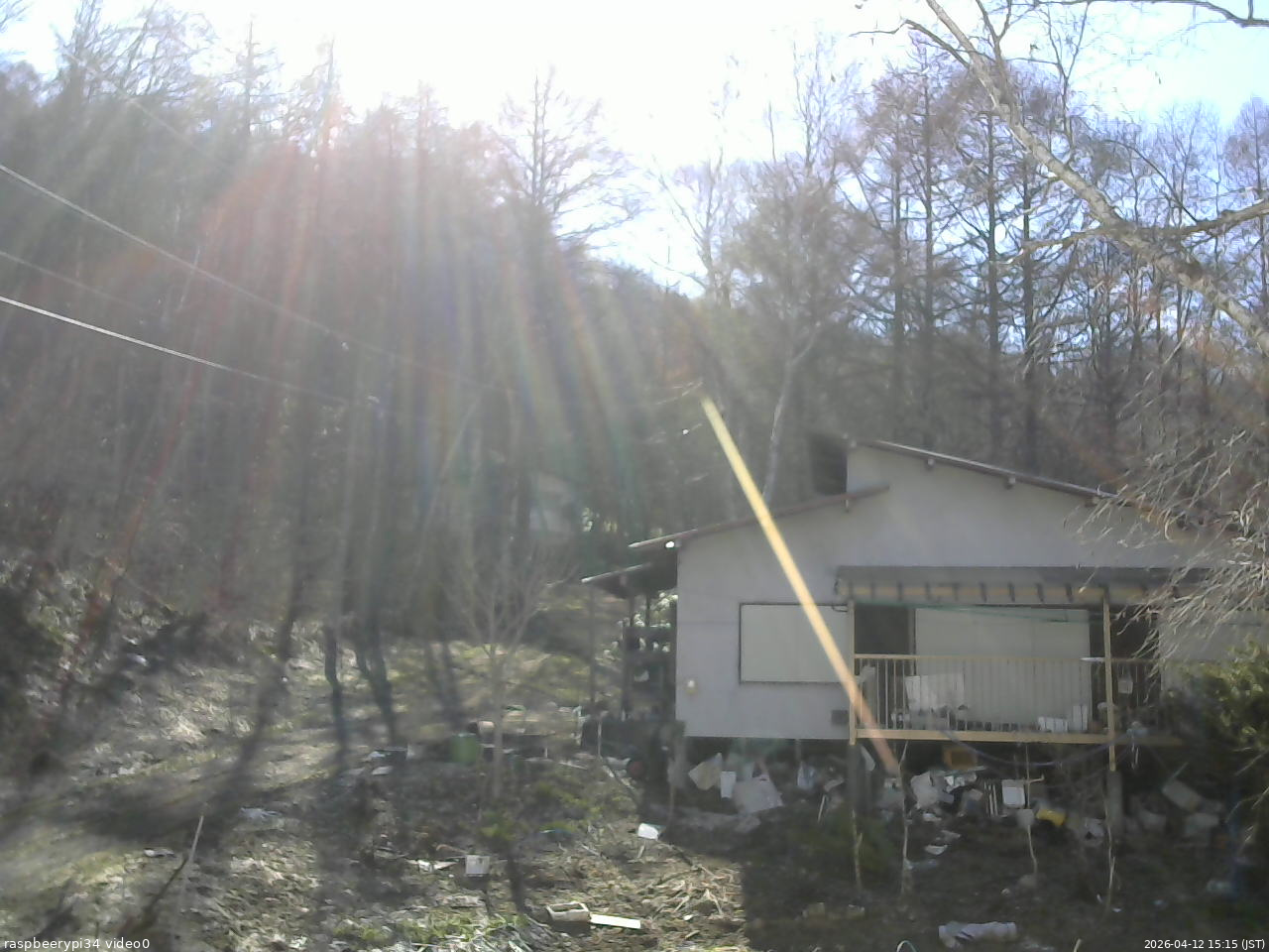長野県菅平高原 ゆたか山荘 西側(坂上) 2026/04/12 15:15