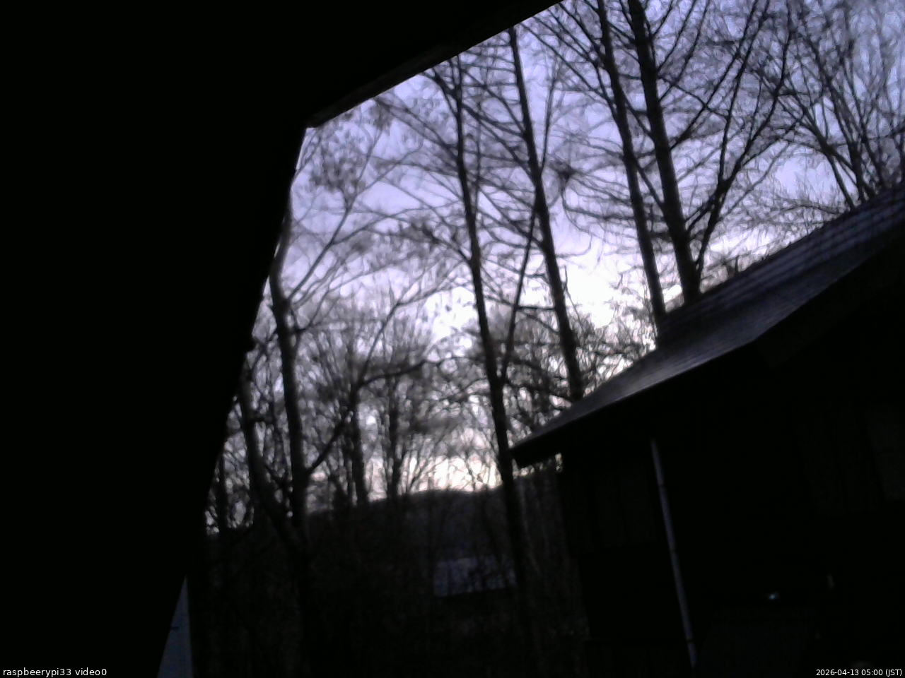 長野県菅平高原 ゆたか山荘 北側 2026/04/13 05:00