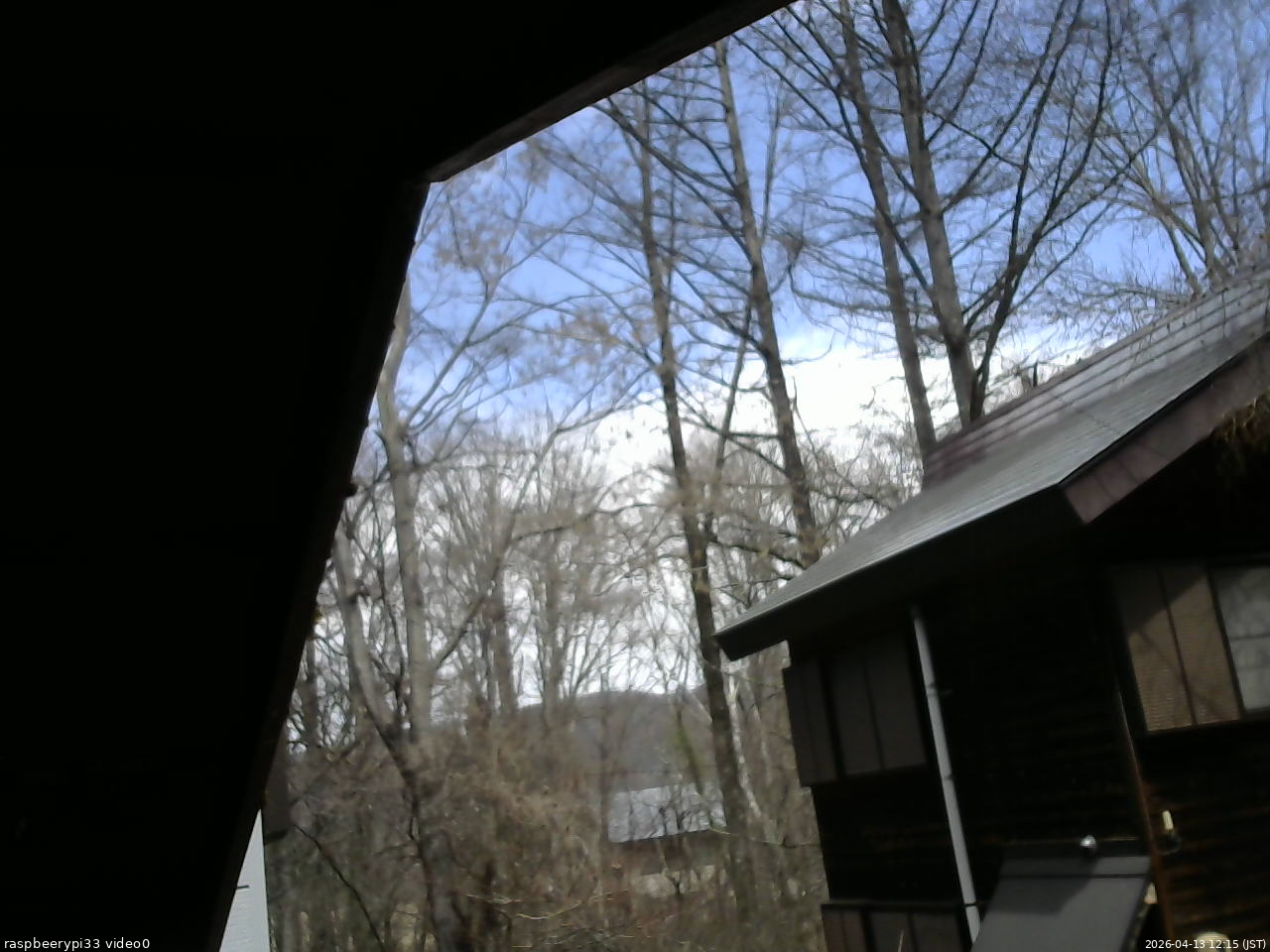 長野県菅平高原 ゆたか山荘 北側 2026/04/13 12:15