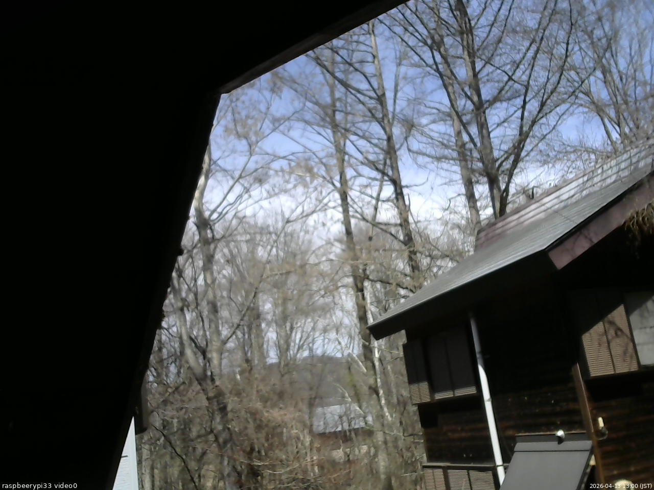 長野県菅平高原 ゆたか山荘 北側 2026/04/13 13:00