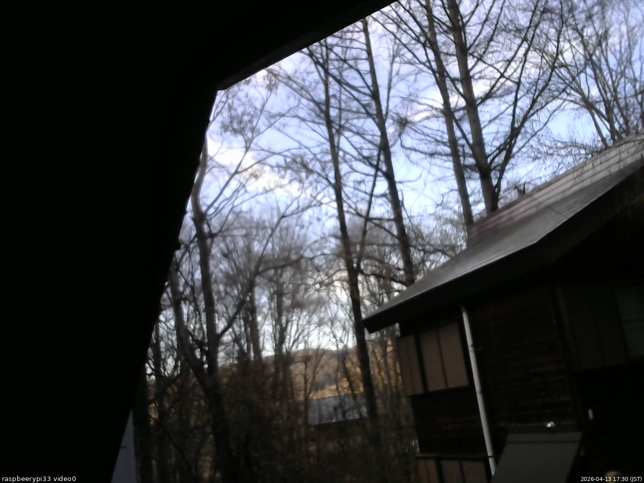 長野県菅平高原 ゆたか山荘 北側 2026/04/13 17:30