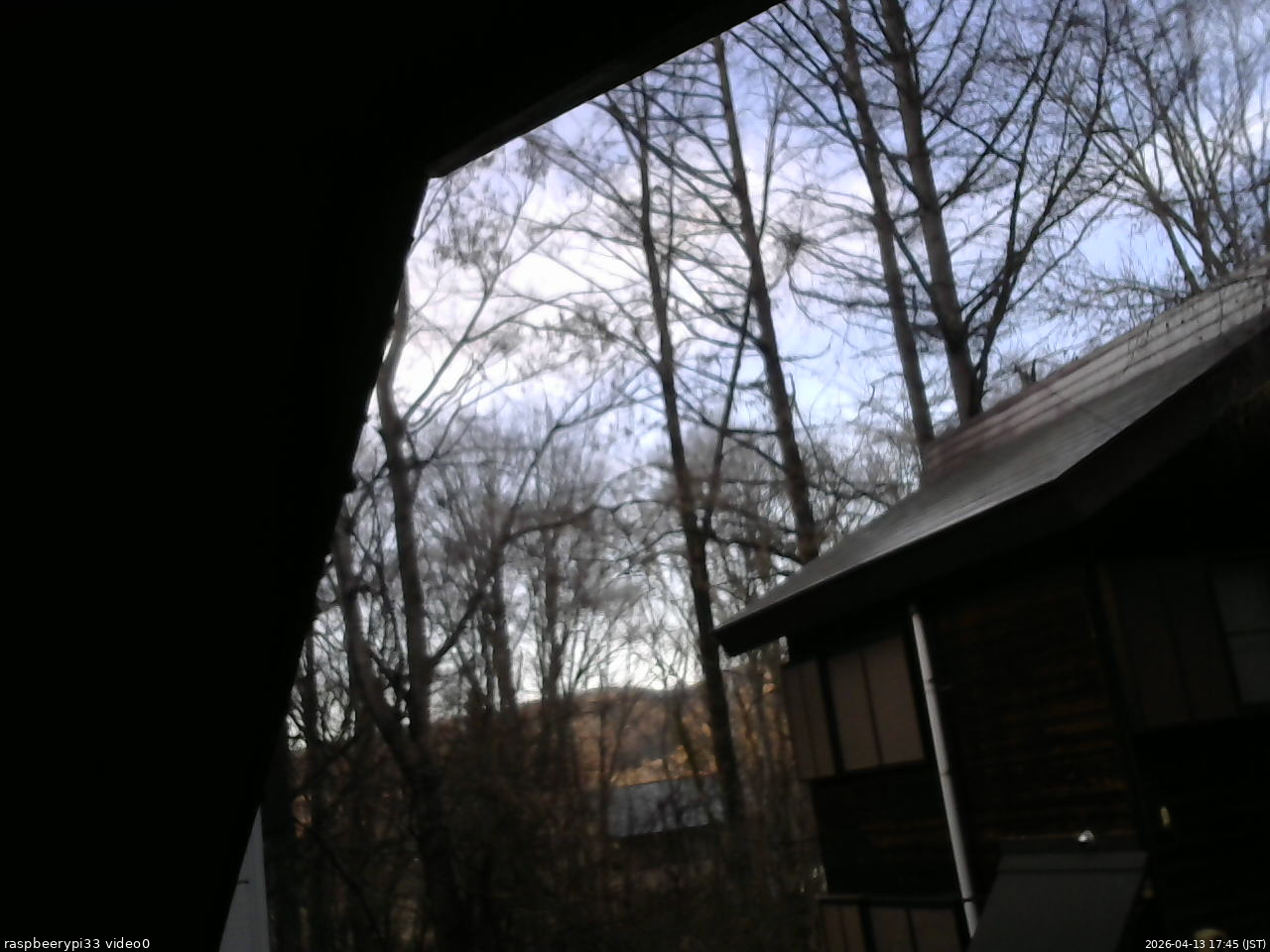 長野県菅平高原 ゆたか山荘 北側 2026/04/13 17:45