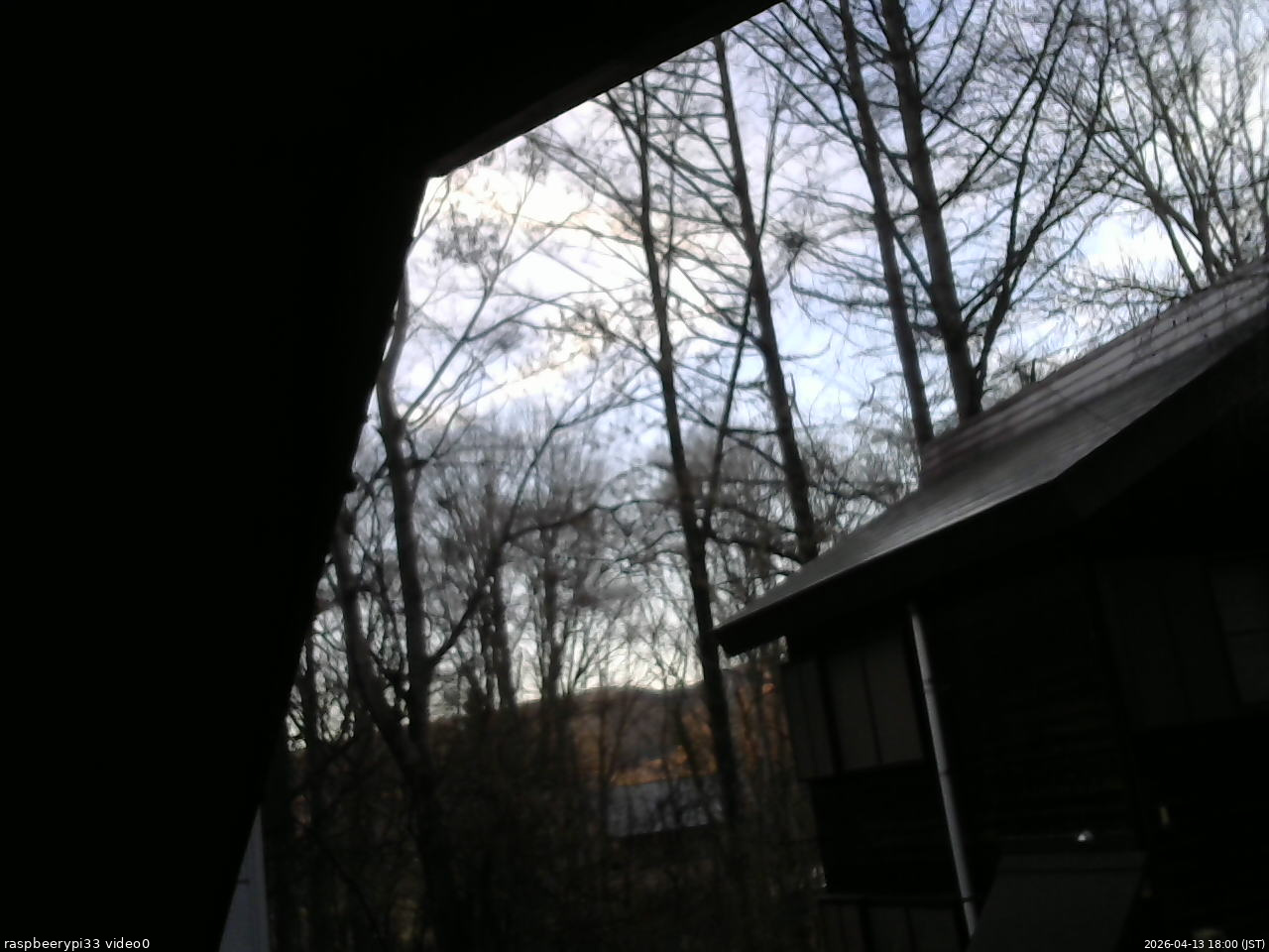 長野県菅平高原 ゆたか山荘 北側 2026/04/13 18:00