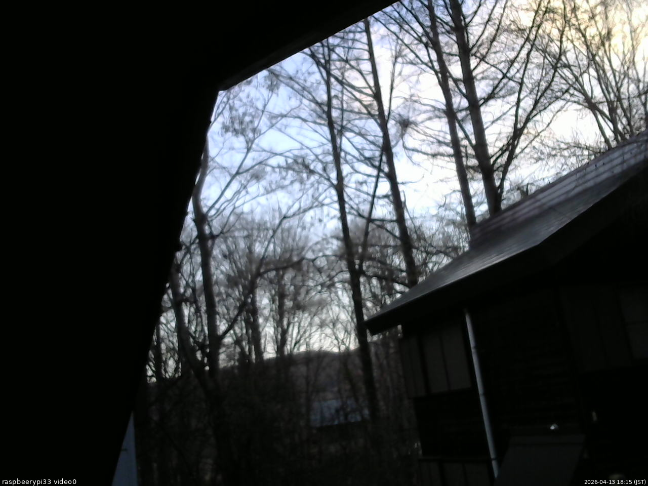 長野県菅平高原 ゆたか山荘 北側 2026/04/13 18:15