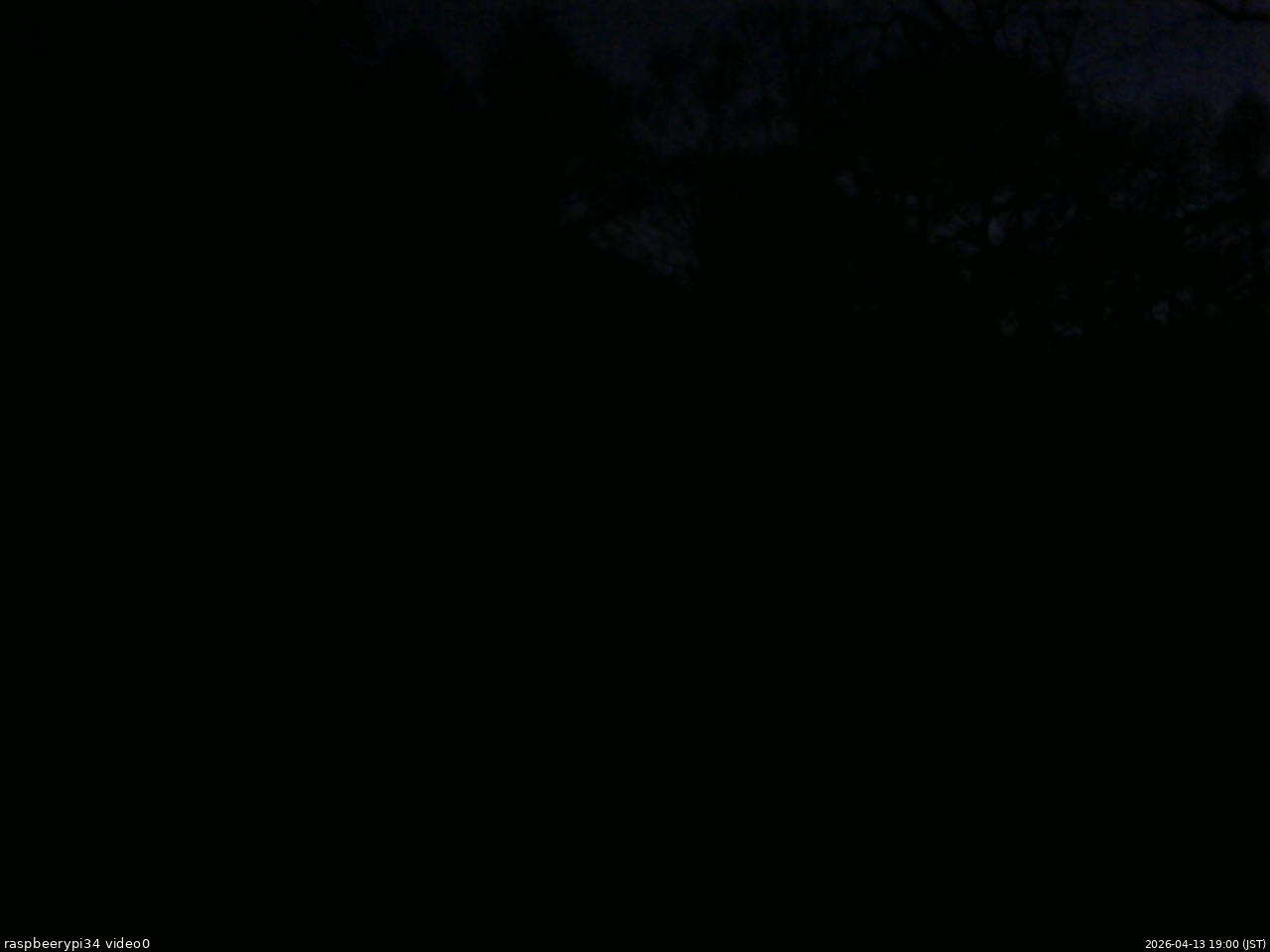 長野県菅平高原 ゆたか山荘 西側(坂上) 2026/04/13 19:00