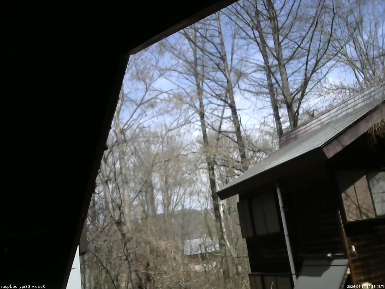 長野県菅平高原 ゆたか山荘 北側 2026/04/14 12:15