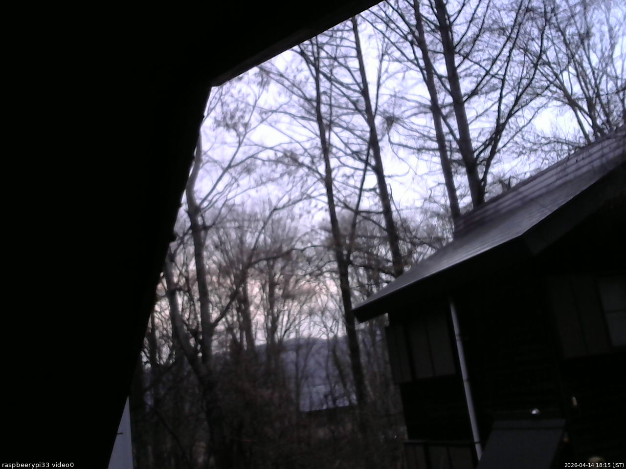 長野県菅平高原 ゆたか山荘 北側 2026/04/14 18:15