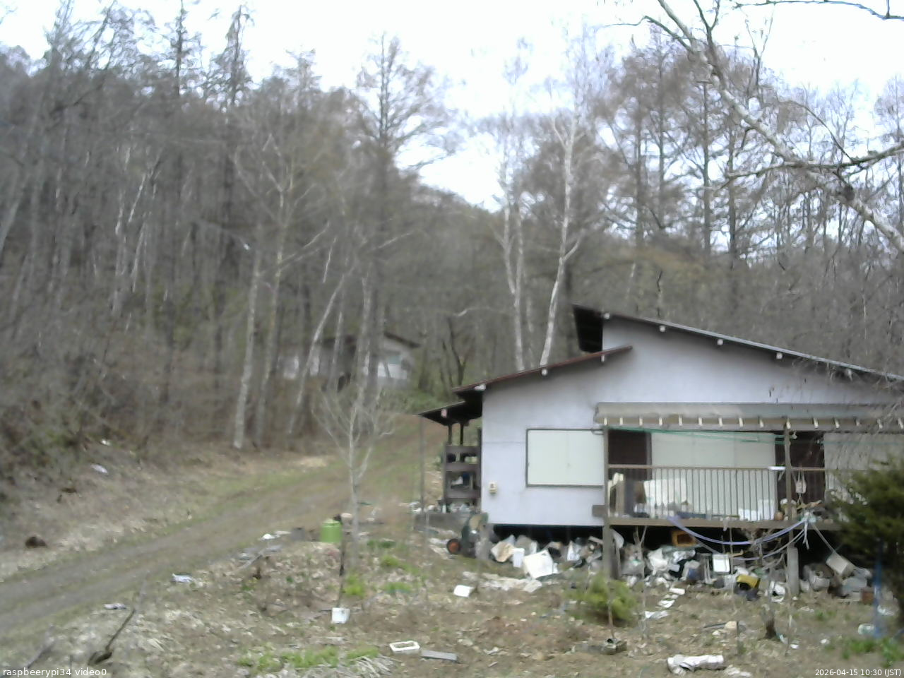 長野県菅平高原 ゆたか山荘 西側(坂上) 2026/04/15 10:30