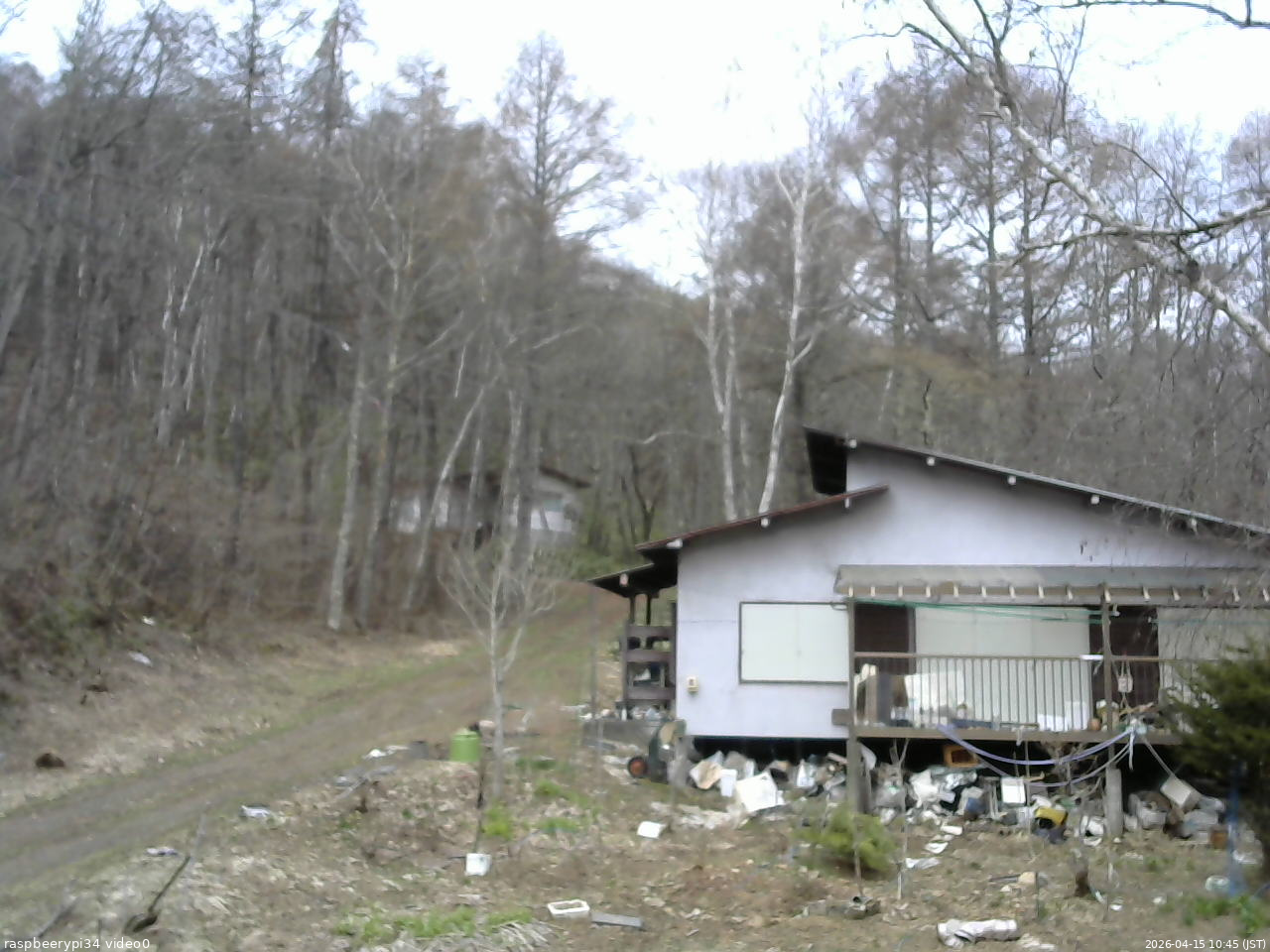 長野県菅平高原 ゆたか山荘 西側(坂上) 2026/04/15 10:45