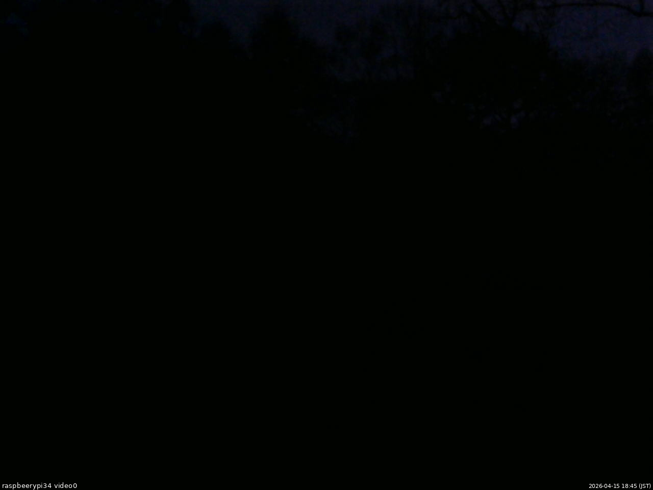 長野県菅平高原 ゆたか山荘 西側(坂上) 2026/04/15 18:45