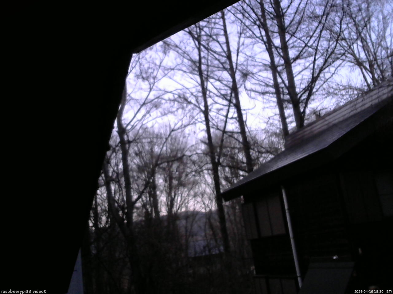 長野県菅平高原 ゆたか山荘 北側 2026/04/16 18:30