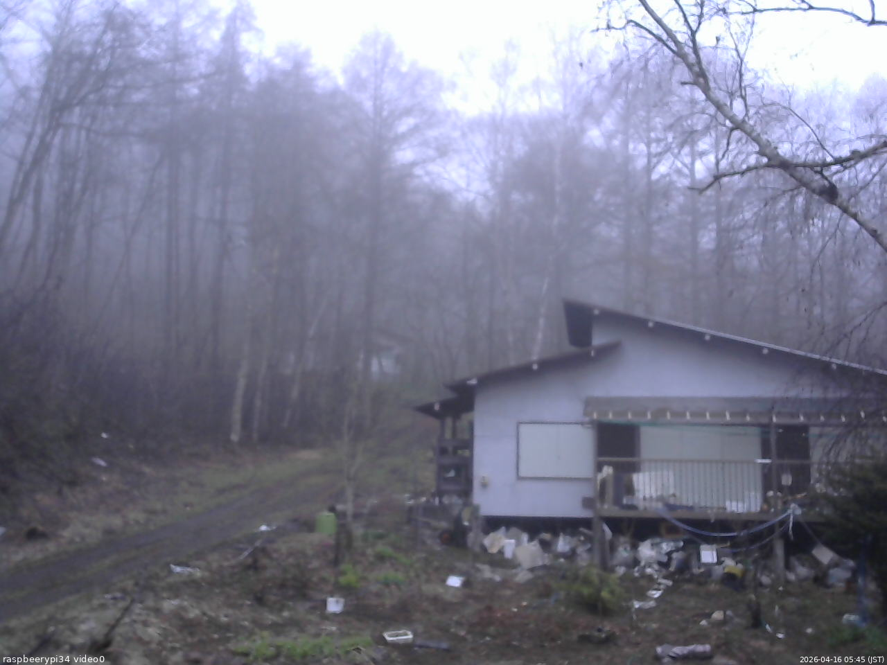 長野県菅平高原 ゆたか山荘 西側(坂上) 2026/04/16 05:45